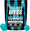 Creatine Infused Gummies -  5g Creatine Monohydrate Per Serving - NSF Certified for Sport, Clean Label Project Certified (150 Gummies, Sweet Blue Raspberry)