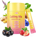 Cutting Drink Mix - Berberine, 5-HTP & Yerba Mate for Satiety Signaling, Metabolism & Gut Health - Strawberry Acai Flavor, 30 Count