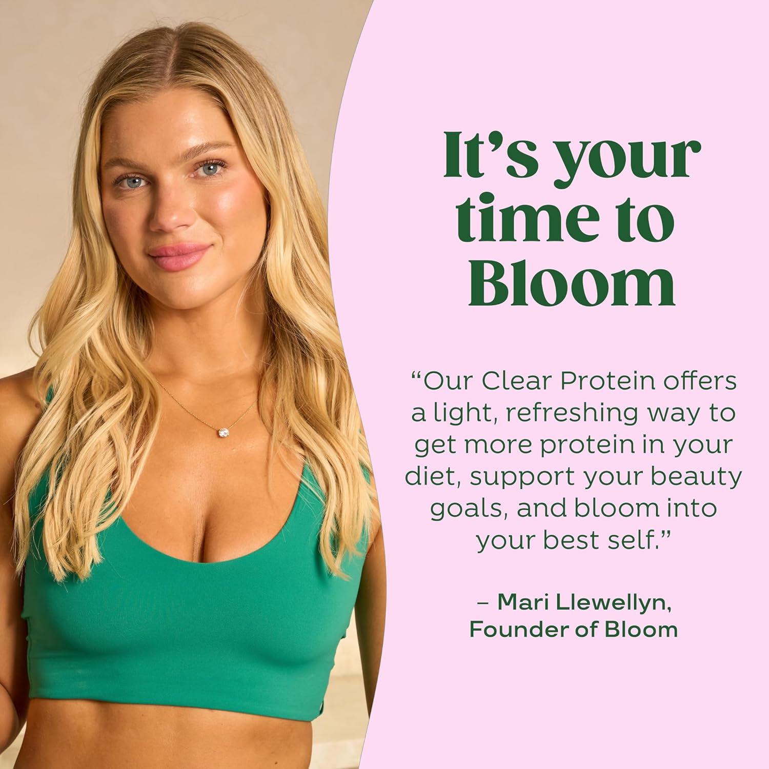 Clear Protein Powder 247g - Clear Whey + Collagen Protein Blend | 20g Protein, 90 Calories, 0g Sugar, Light & Refreshing Fruity Drink | Protein for Women
