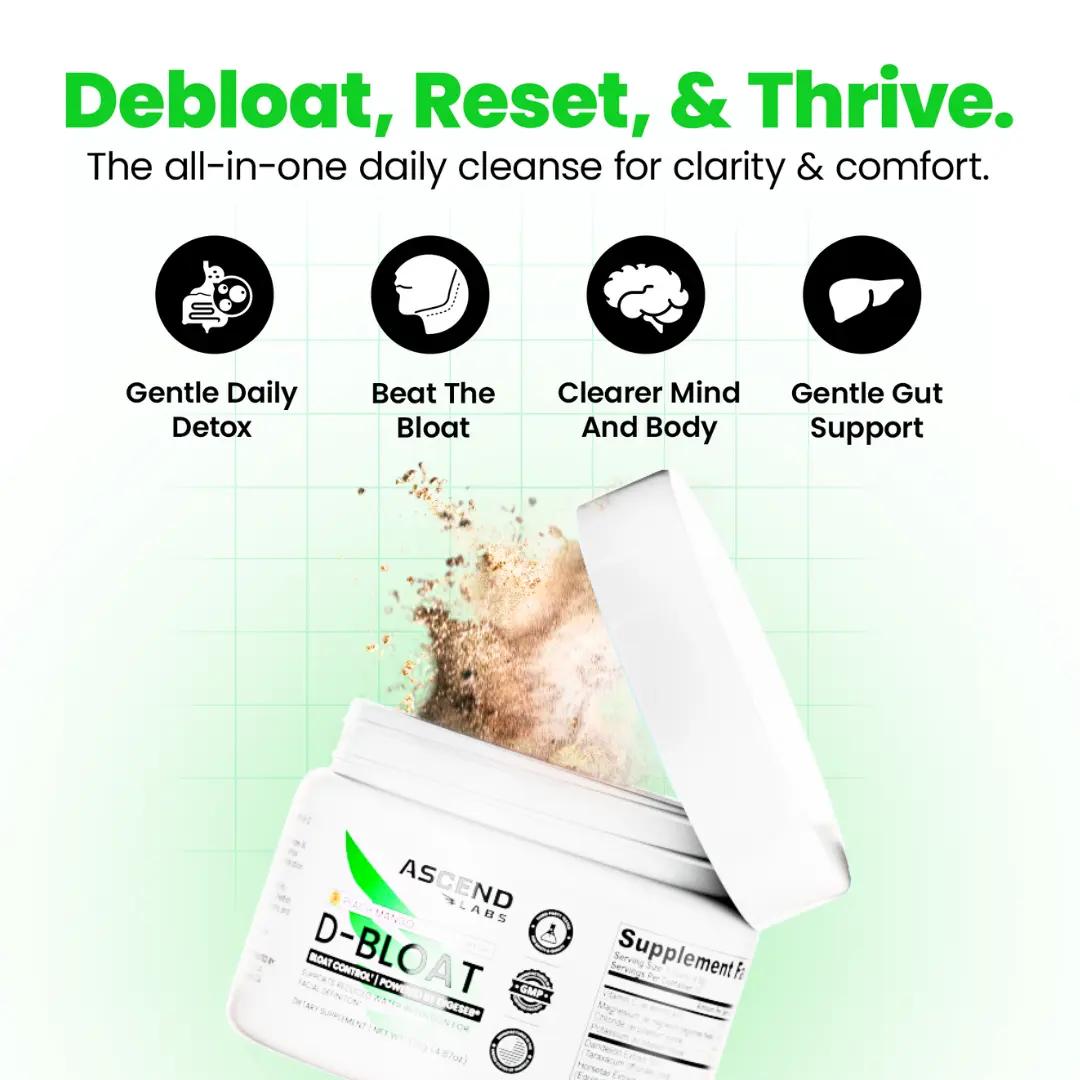 D-BLOAT Daily Debloat Powder - ASCEND LABS - 30 Servings